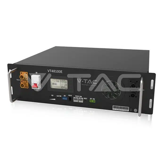 V-TAC VT48100E-P2 5,12 kWh Batteriespeicher LiFePO₄ 51,2V Rack-Montage