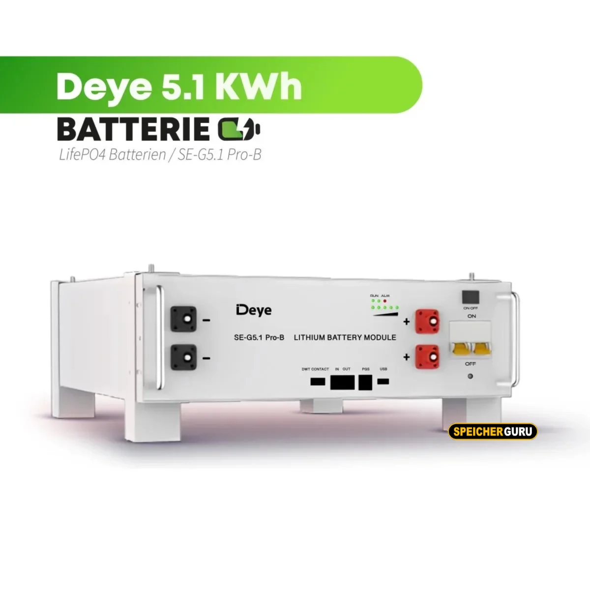 Deye Komplettset 10 kW Hybridwechselrichter (SUN-10K-SG05LP3-EU-SM2) & 5 kWh Batteriespeicher Deye SEG – Bild 3