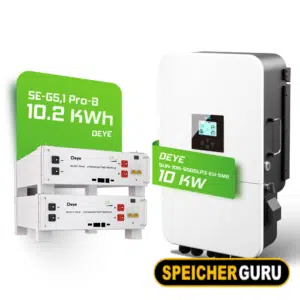 Deye Komplettset 10 kW Hybridwechselrichter (SUN-10K-SG05LP3-EU-SM2) & 10 kWh Batteriespeicher Deye SEG