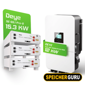 Deye Komplettset 12 kW Hybridwechselrichter (SUN-12K-SG04LP3-EU) & 15 kWh Batteriespeicher Deye SEG