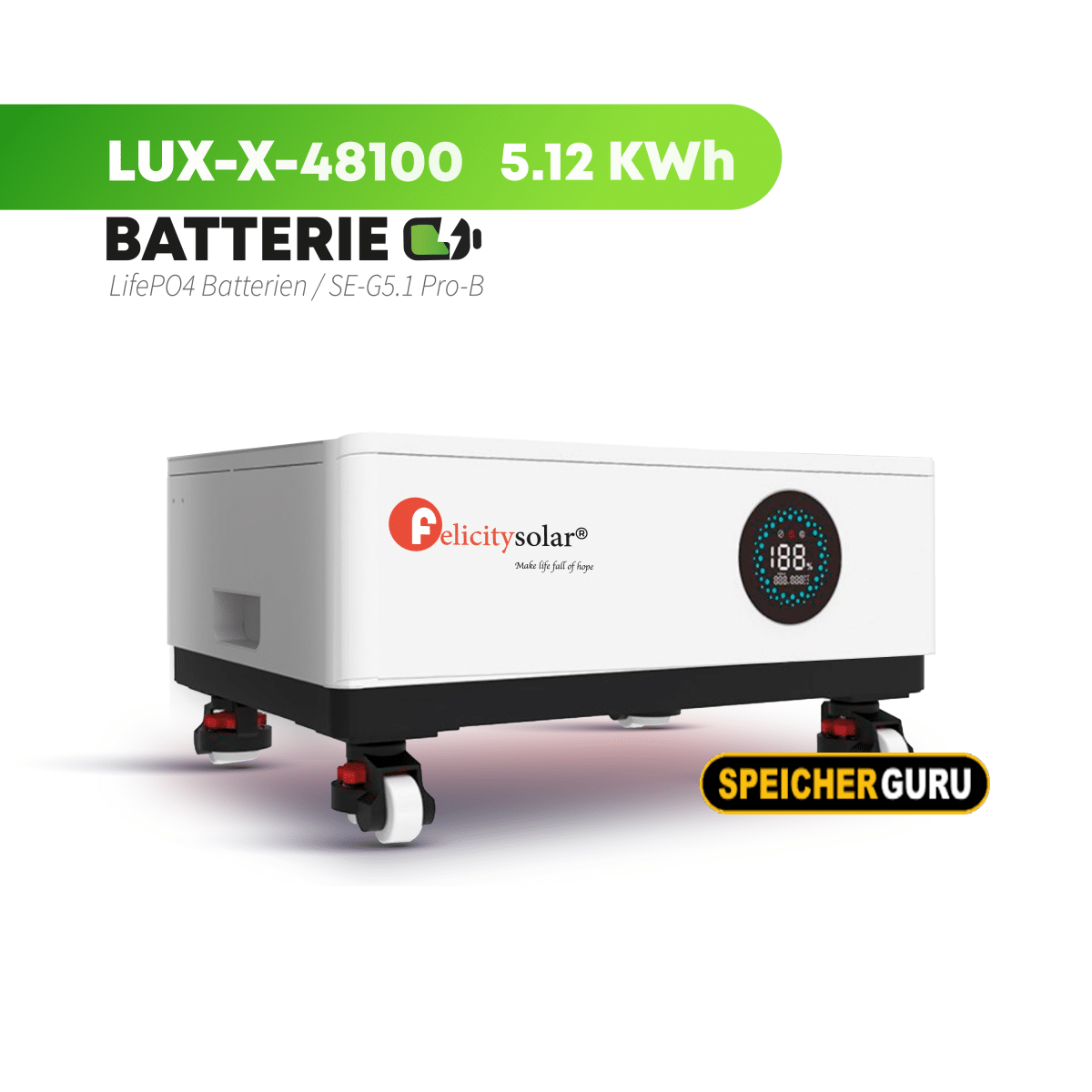 Deye/Felicity Komplettset 8 kW Hybridwechselrichter (SUN-8K-SG05LP3-EU-SM2) & 5,12 kWh Felicity Batteriespeicher – Bild 3