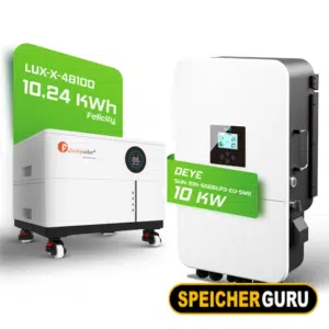 Deye/Felicity Komplettset 10 kW Hybridwechselrichter (SUN-10K-SG05LP3-EU-SM2) & 10,2 kWh Felicity Batteriespeicher