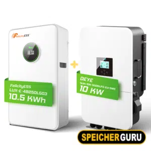 Deye/ Felicity Komplettset 10 kW Hybridwechselrichter (SUN-10K-SG05LP3-EU-SM2) & 10,5 kWh LUX-E-48200LG03 Felicity Batteriespeicher