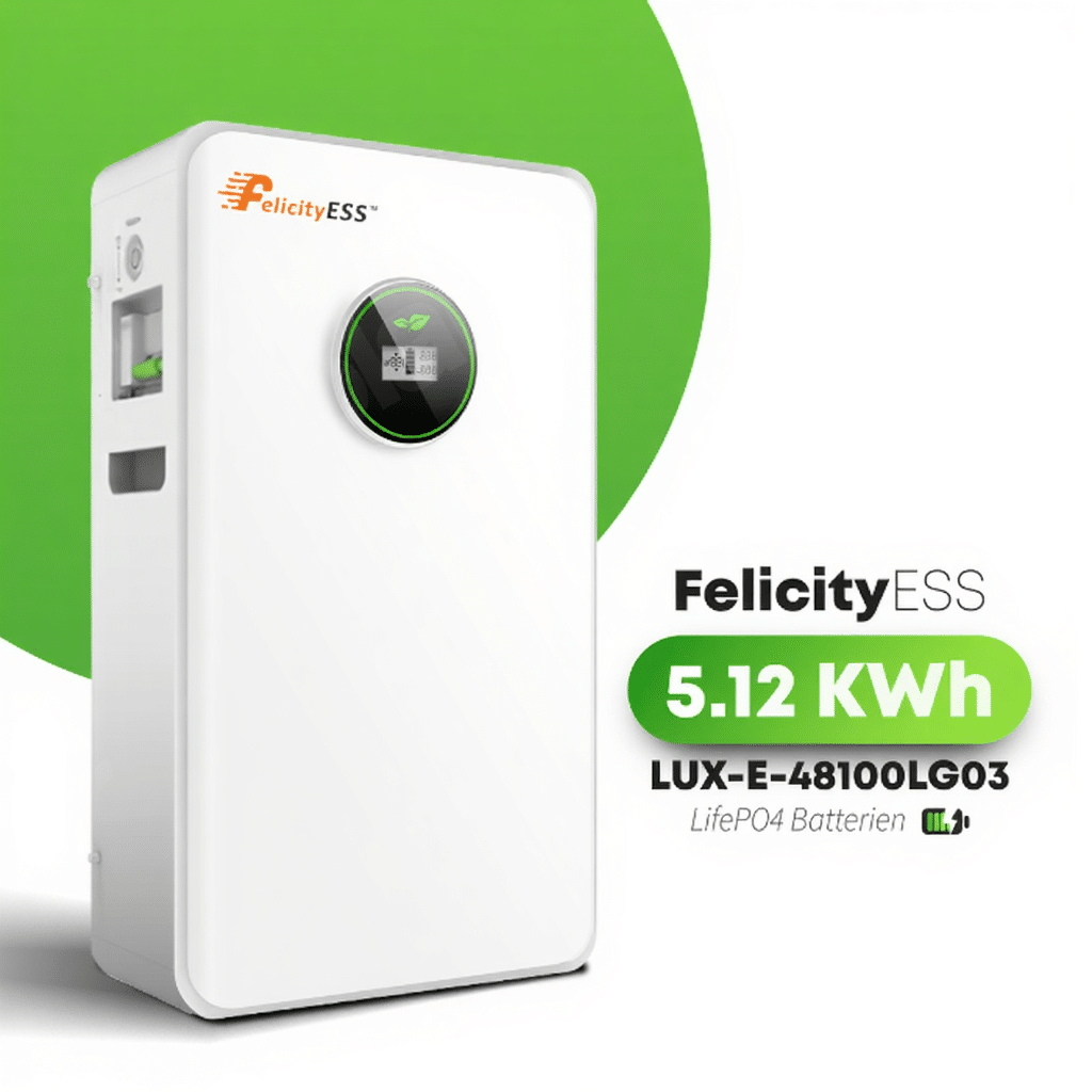 Felicity Komplettset 5 kW T-REX-5KLP1G01 & 5,12 kWh LUX-E-48100LG03 Felicity Wandspeicher – Bild 3