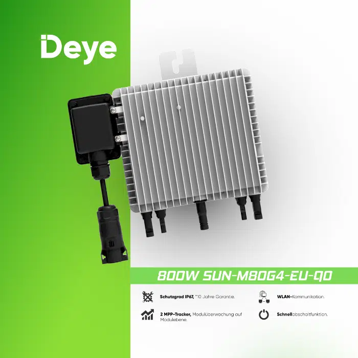 Deye 800W SUN-M80G4-EU-Q0 Mikrowechselrichter – Bild 2