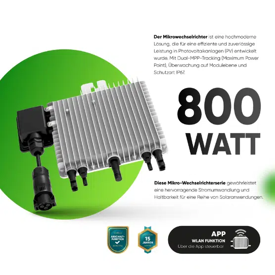 Deye 800W SUN-M80G4-EU-Q0 Mikrowechselrichter – Bild 4