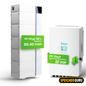 Deye Komplettset 12 kW Hochvolt Hybridwechselrichter (SUN-12K-SG01HP3-EU-AM2) & 20,40 kWh Hochvolt Batteriespeicher Deye GB-L