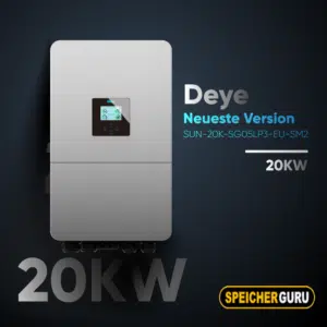 Deye SUN-20K-SG05LP3-EU-SM2 Niedervolt Hybridwechselrichter 3-Phasig - Neueste Version