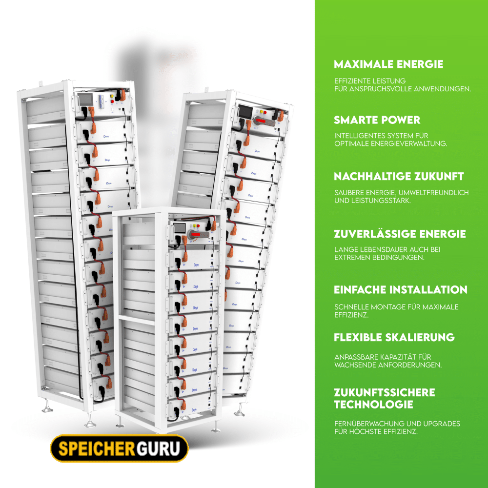 Deye Komplettset 50 kW Hochvolt Hybridwechselrichter (SUN-50K-SG01HP3-EU-BM4) & 51,20 kWh Hochvolt Batteriespeicher Deye BOS-G – Bild 3