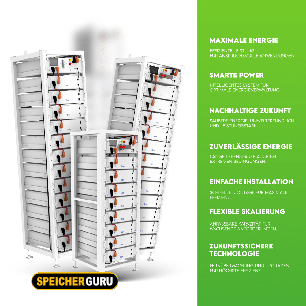 Deye Komplettset 50 kW Hochvolt Hybridwechselrichter (SUN-50K-SG01HP3-EU-BM4) & 61,44 kWh Hochvolt Batteriespeicher Deye BOS-G – Bild 3