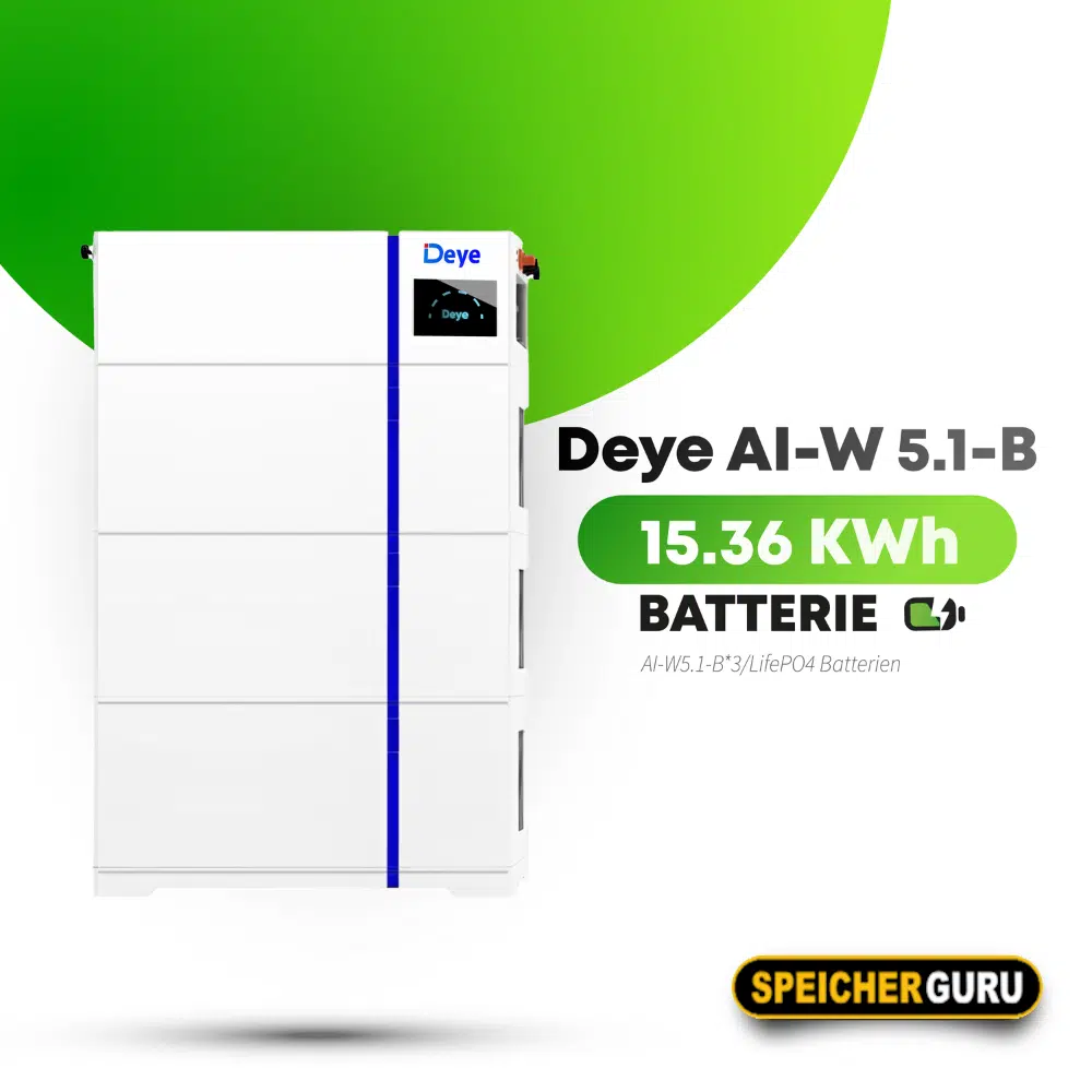 Deye Komplettset 12 kW Hybridwechselrichter (SUN-12K-SG04LP3-EU) & 15,36 kWh Batteriespeicher Deye AI-W5.1-B – Bild 2
