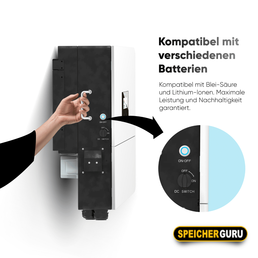 Deye Komplettset 12 kW Hybridwechselrichter (SUN-12K-SG04LP3-EU) & 30,72 kWh Batteriespeicher Deye AI-W5.1-B – Bild 4