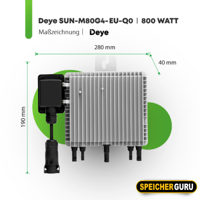 SunLit/Deye Set für Balkonkraftwerke mit 800W Mikrowechselrichter (SUN-M80G4-EU-Q0) & 2,15 kWh Kopfspeicher (BK215) – Bild 9