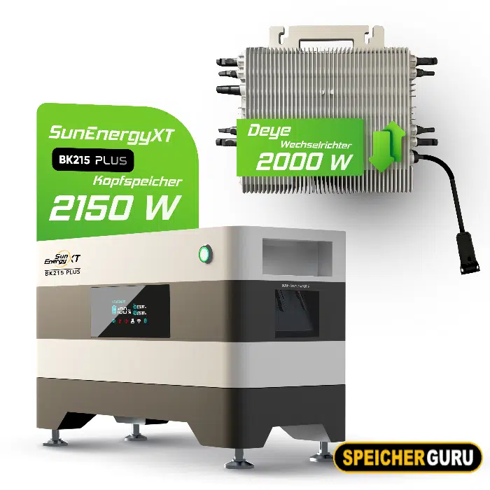 SunLit/Deye Set für Balkonkraftwerke mit 2000W Mikrowechselrichter (SUN-M200G4-EU-Q0) & Kopfspeicher (BK215) – Bild 6