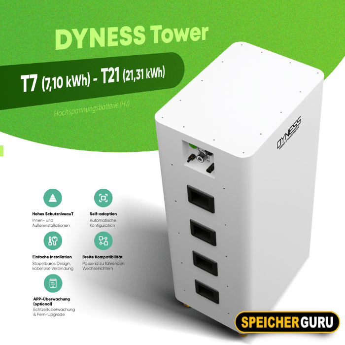 Dyness Tower T7 7,10 kWh Batteriespeicher mit BDU 2G – Bild 4