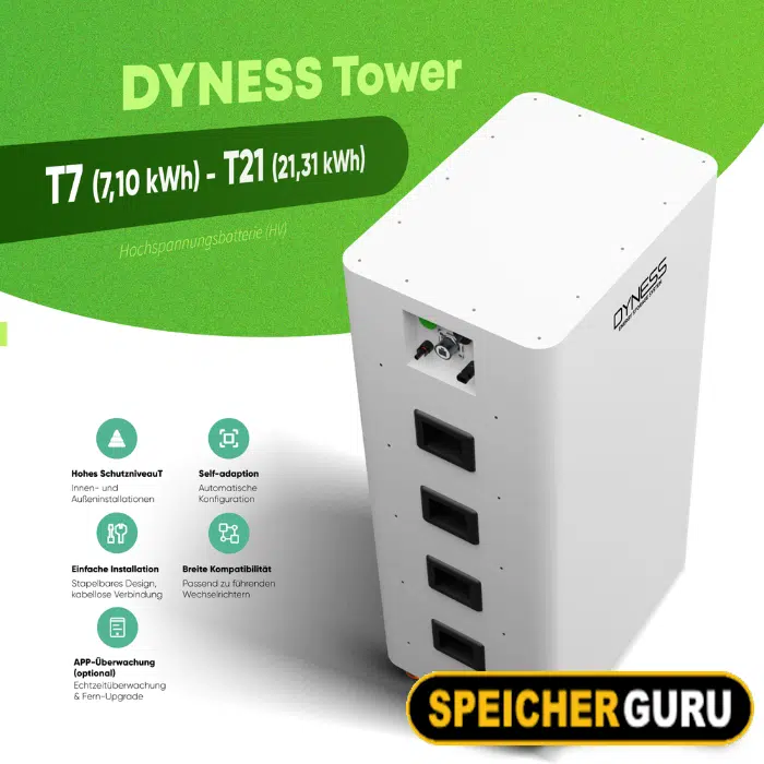 Dyness Tower T17 17,76 kWh Batteriespeicher mit BDU 2G – Bild 4