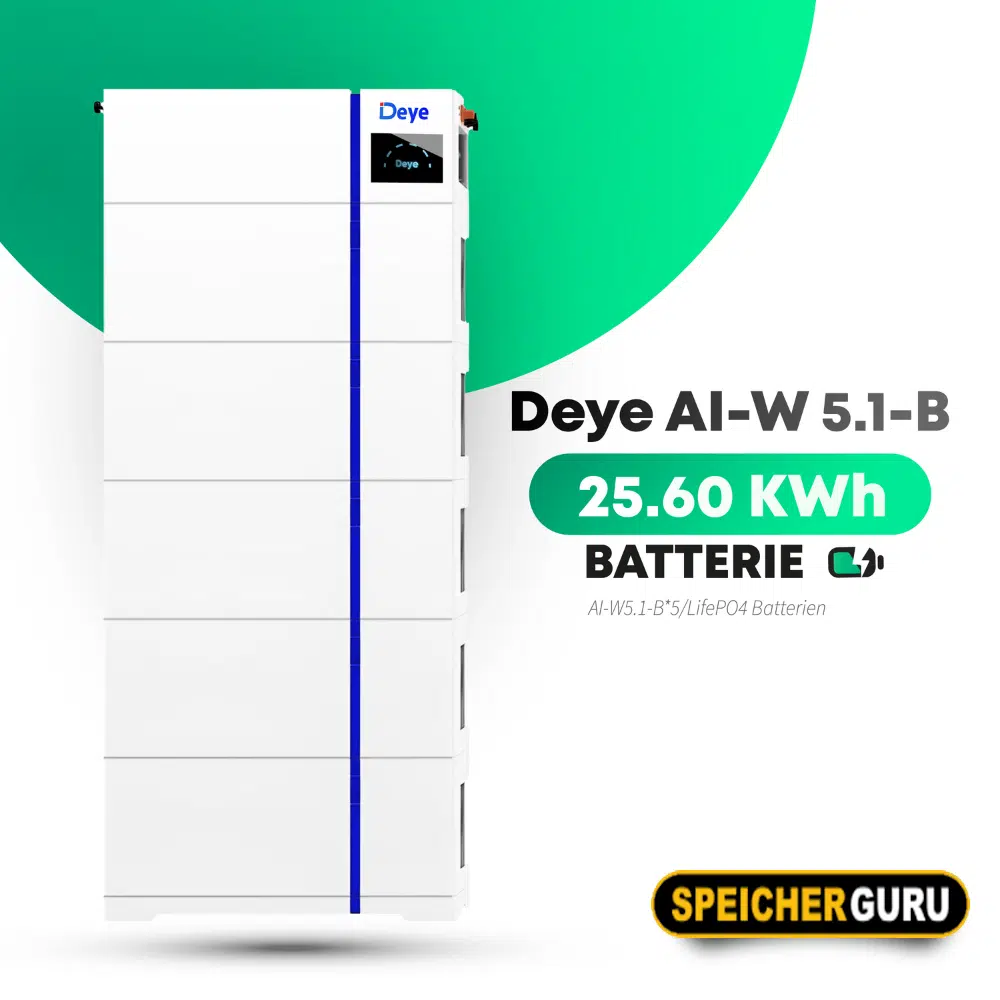 Deye AI-W5.1-B 25,6 kWh Batteriespeicher LV LiFePO4