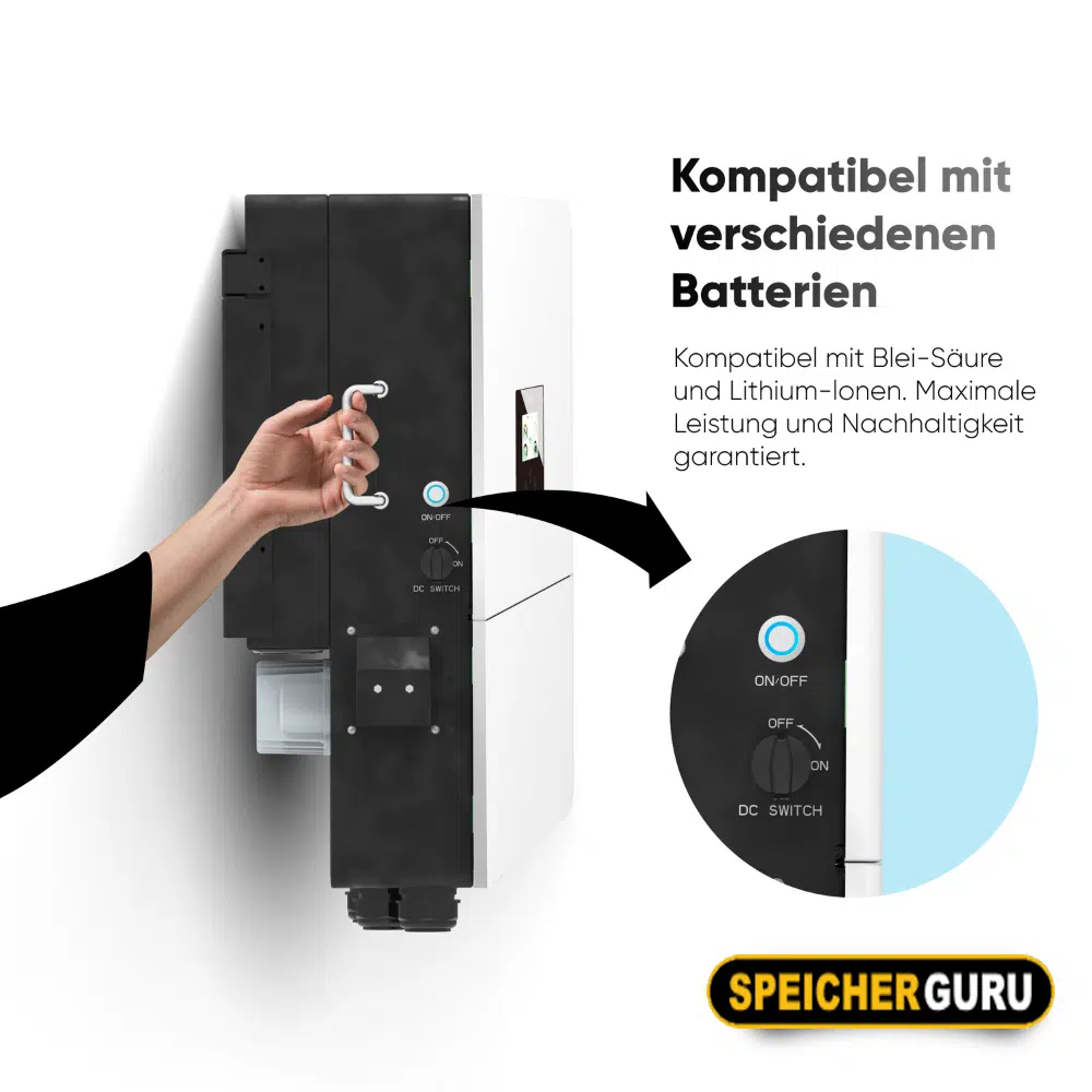 Deye SUN-5K-SG04LP3-EU 5 kW Hybrid-Wechselrichter & 2,4 kWh Batteriespeicher Dyness B4850 – Bild 3