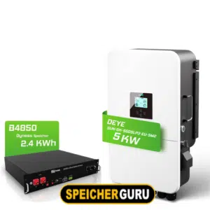 Deye SUN-5K-SG04LP3-EU 5 kW Hybrid-Wechselrichter & 2,4 kWh Batteriespeicher Dyness B4850