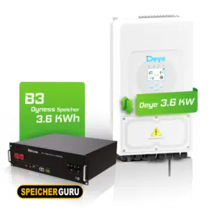 Deye SUN-3.6K-SG03LP1-EU 3,6kW Hybrid-Wechselrichter & 3,6 kWh Batteriespeicher Dyness B3