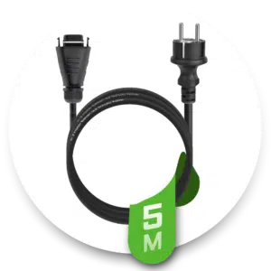 5M Anschlusskabel HMS Feldstecker -> Schuko für Hoymiles Mikro-Wechselrichter der HMS-Serie