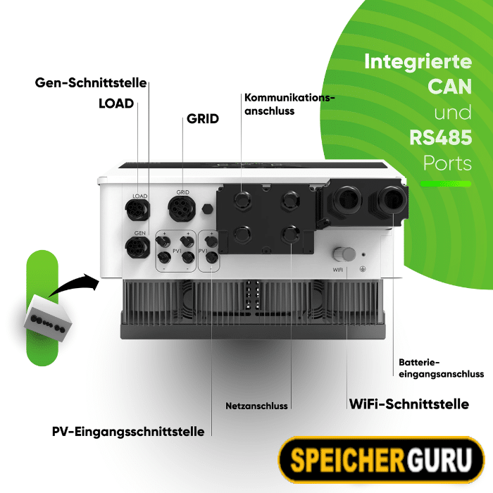 Chisage ESS 14kW Hybrid Wechselrichter Mars-14G2-LE Niedervolt – Bild 3