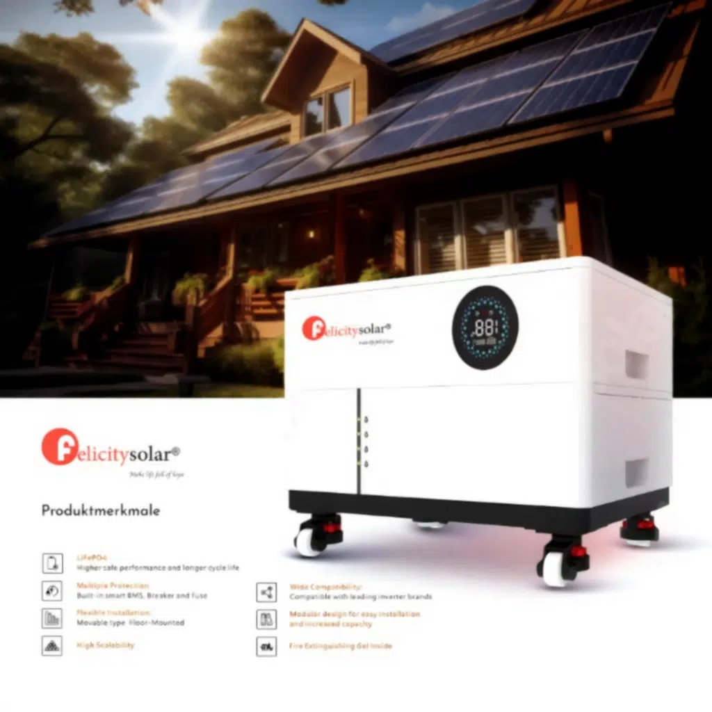 Chisage/ Felicity Komplettset 14 kW Hybridwechselrichter ( Mars-14G2-LE ) & 10,24 kWh LUX-X-48100 Felicity Batteriespeicher – Bild 3