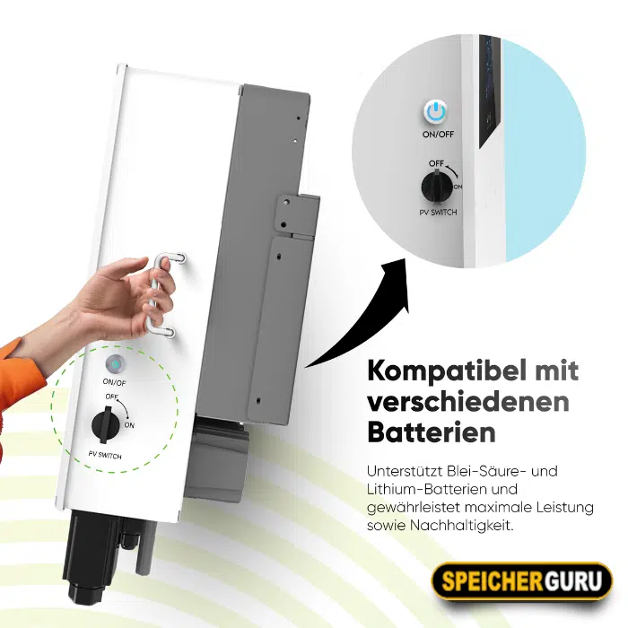 Chisage ESS 12kW Hybrid Wechselrichter Mars-12G2-LE Niedervolt – Bild 11