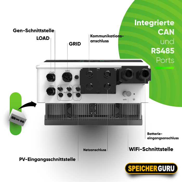 Chisage ESS 12kW Hybrid Wechselrichter Mars-12G2-LE Niedervolt – Bild 3