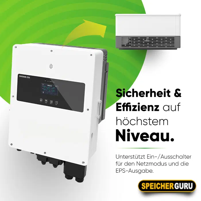 Chisage ESS 8kW Hybrid Wechselrichter Jup-8G2-LE Einphasig Niedervolt – Bild 6