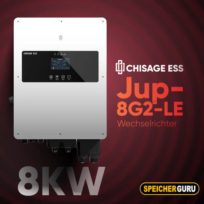 Chisage ESS 8kW Hybrid Wechselrichter Jup-8G2-LE Einphasig Niedervolt