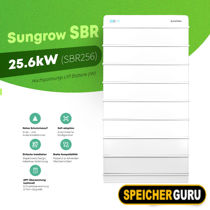 Sungrow SBR Hochspannungs LFP Batterie 25,6kW (SBR256) – Bild 2