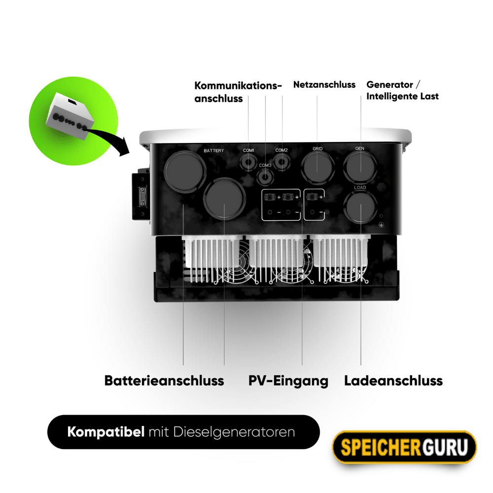 Deye SUN-15K-SG05LP3-EU-SM2 Niedervolt Hybridwechselrichter 3-Phasig - Neueste Version – Bild 6