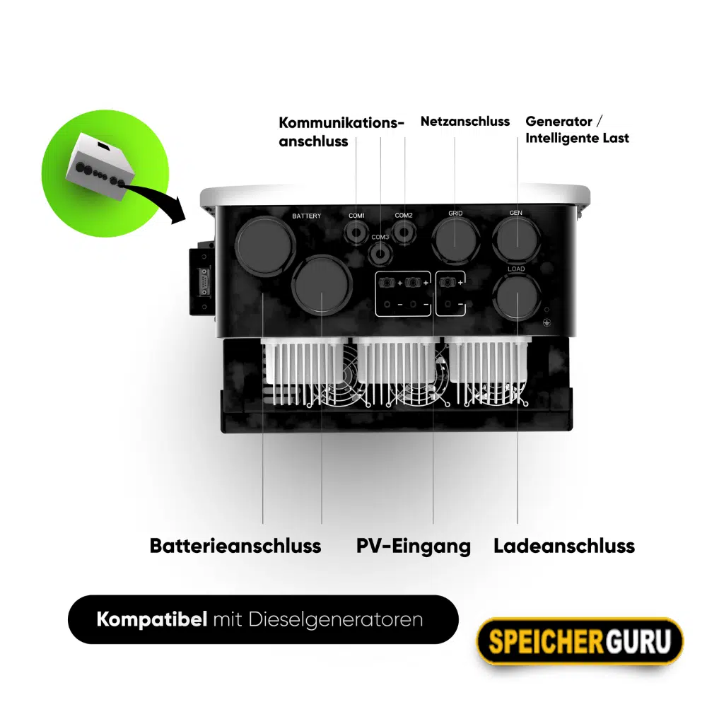 Deye SUN-15K-SG05LP3-EU-SM2 Niedervolt Hybridwechselrichter 3-Phasig - Neueste Version – Bild 6