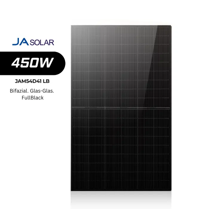 JA Solar 450W JAM54D40-450 LB BF Glas-Glas Black Frame Palette