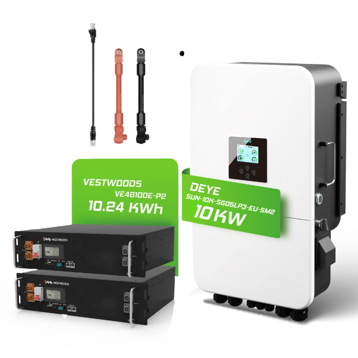 Deye/ Vestwoods 10 kW Hybridwechselrichter (SUN-10K-SG05LP3-EU-SM2) & 10 kWh Batteriespeicher Vestwoods
