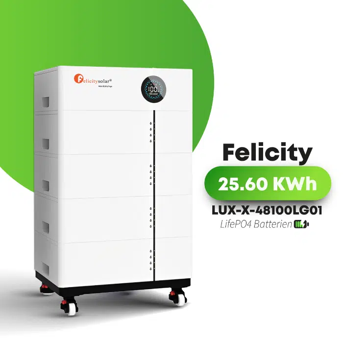 Felicity Stapelspeicher | 25,6 kWh | Erweiterbar | LUX-X-48100LG01 | LiFePO4 |