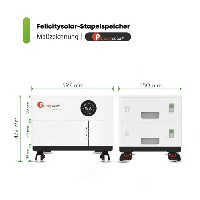 Felicity Stapelspeicher | 35,84 kWh | Erweiterbar | LUX-X-48100LG01 | LiFePO4 | – Bild 3