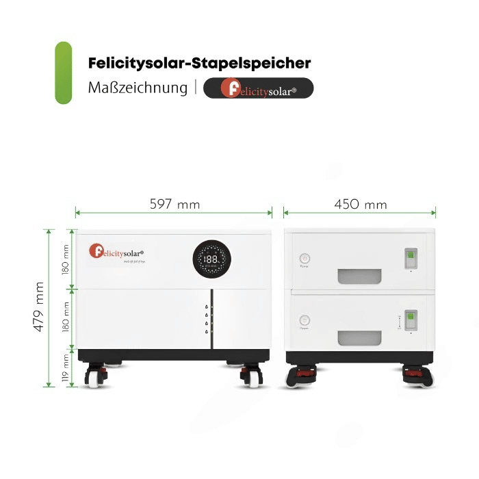 Felicity Stapelspeicher | 40,96 kWh | Erweiterbar | LUX-X-48100LG01 | LiFePO4 | – Bild 3
