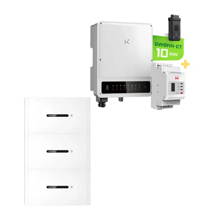 GoodWe Komplettset 10 kW – Hybrid-Wechselrichter GW10KN-ET Plus+ & 15 kWh GoodWe Lynx Home D 5.0-10 Hochvolt-Batteriespeicher
