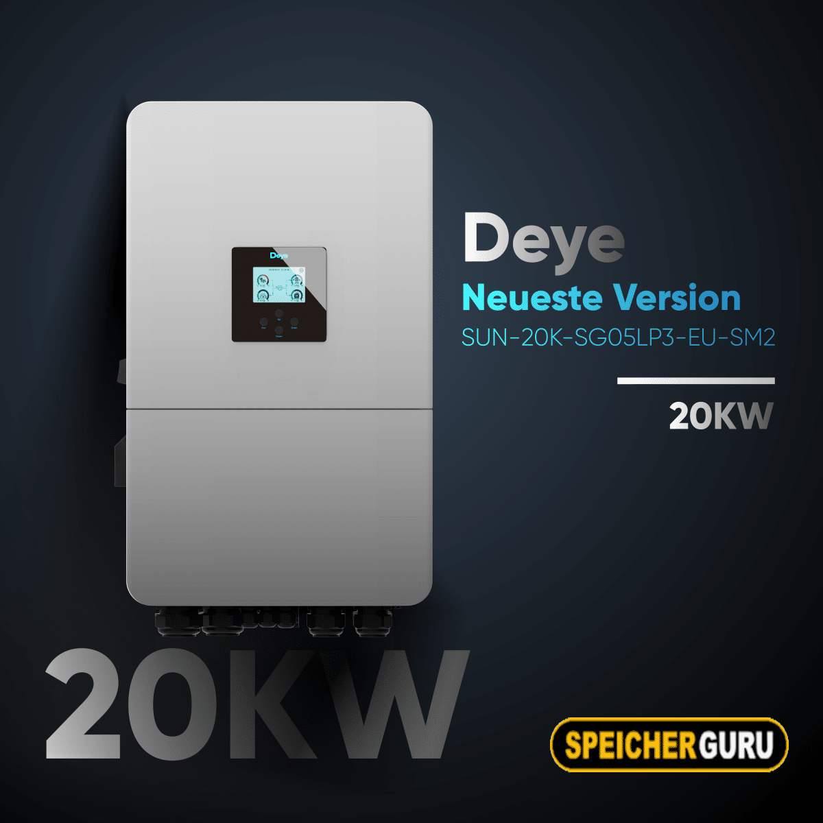 Speicherguru 22 kWp Solaranlage | 50x JA Solar 440W All Black | Deye SUN 20K Hybrid-Wechselrichter | 4x Deye SG 5.1 Speicher – Bild 3