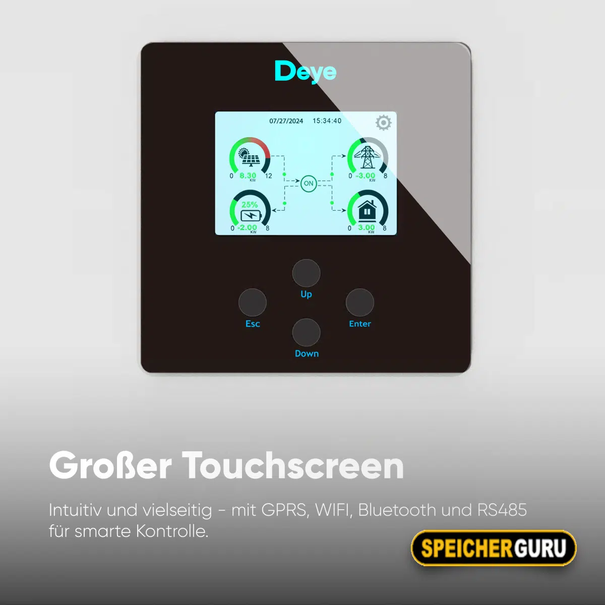 Speicherguru 22 kWp Solaranlage | 50x JA Solar 440W All Black | Deye SUN 20K Hybrid-Wechselrichter | 4x Deye SG 5.1 Speicher – Bild 8