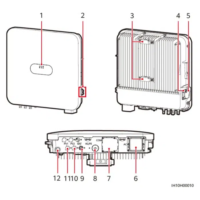Huawei SUN2000-12K-MAP0 12 kW Hybrid-Wechselrichter – Bild 5