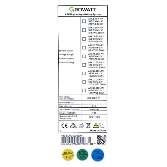Growatt Komplettset SPH 10000 TL3 BH-UP 10kW Hybridwechselrichter 3-phasig & ARK 12.8H Solarspeicher 12,8kWh – Bild 5