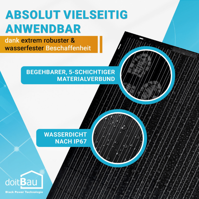 390W Balkonkraftwerk Set - Flexible DoitBau Module (390Wp) - Hoymiles HMS-500 – Bild 5
