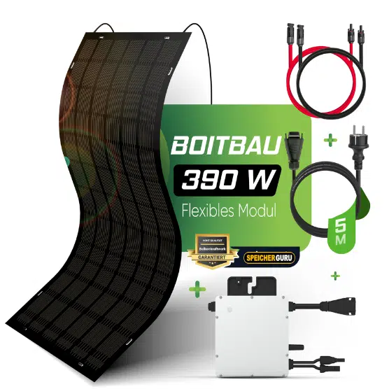 390W Balkonkraftwerk Set - Flexible DoitBau Module (390Wp) - Hoymiles HMS-500