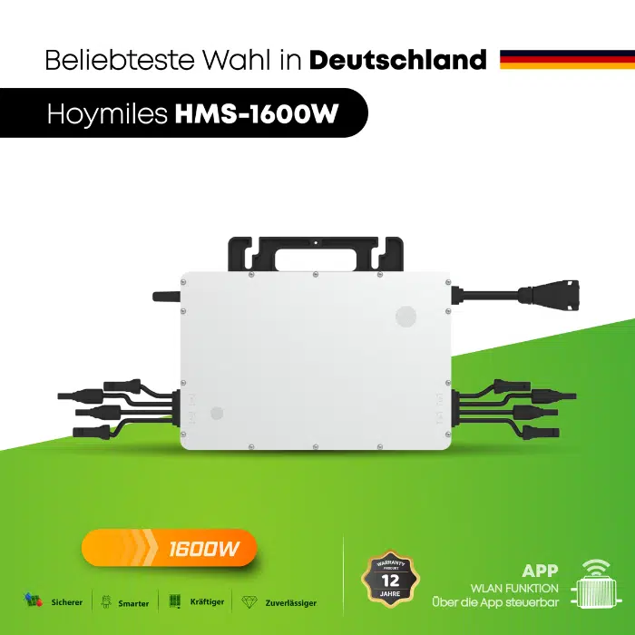 1600W Balkonkraftwerk Set - Flexible doitBau Module (1560Wp) - Hoymiles HMS-1600 – Bild 3