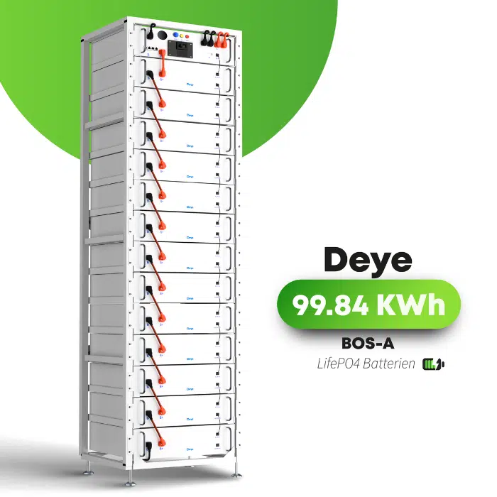 Deye BOS-A100 – 100 kWh Hochvolt LiFePO4 Stromspeicher
