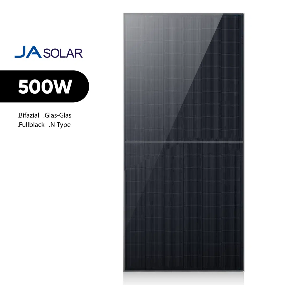 JA Solar 500W JAM60D41 Bifazial Fullblack N-Type Glas-Glas