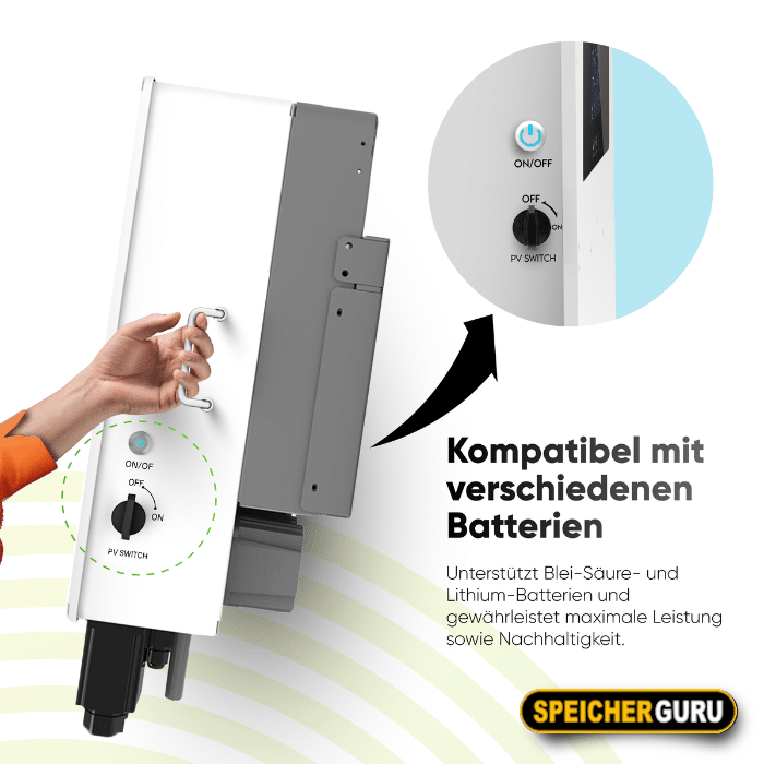 Chisage ESS 8kW Hybrid Wechselrichter Mars-8G2-LE Niedervolt – Bild 11